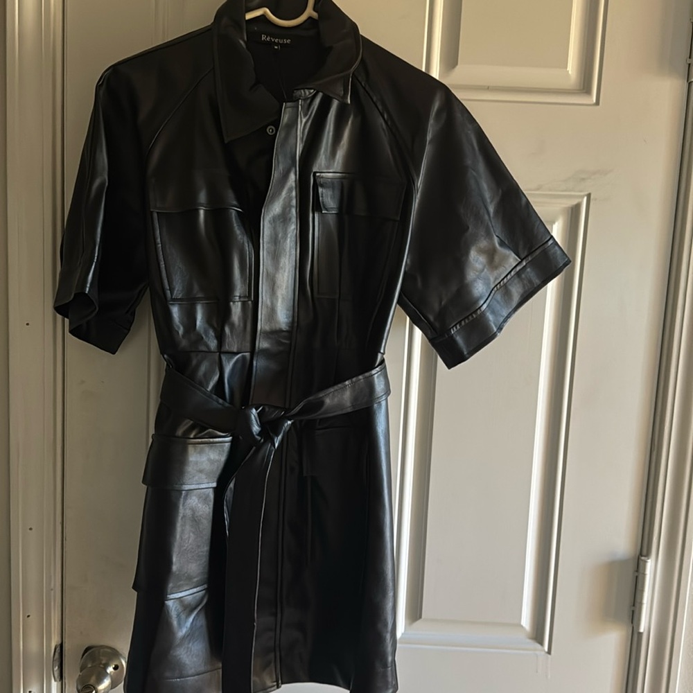 Leather dress